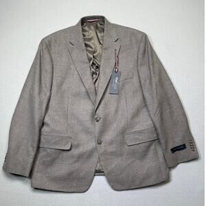 Tommy Hilfiger Men's Modern-Fit Wool Blend Sport Coat brown/beige 44S $375
